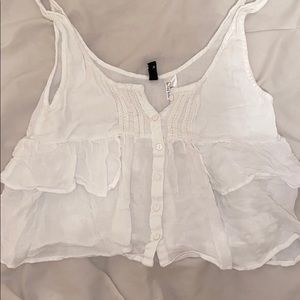 H&M ruffle tank top